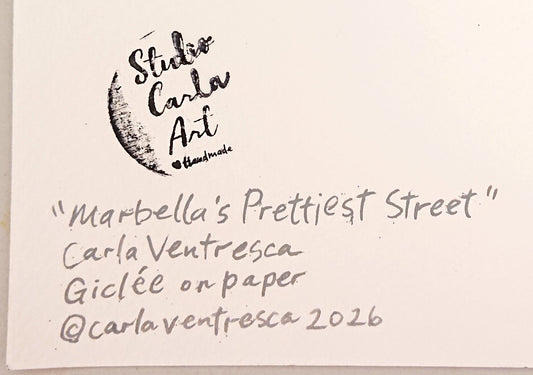 Marbella's Prettiest Street - Giclée Archival Print