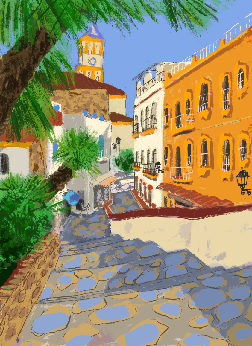 Marbella Plaza de la Iglesia - Giclée Archival Print