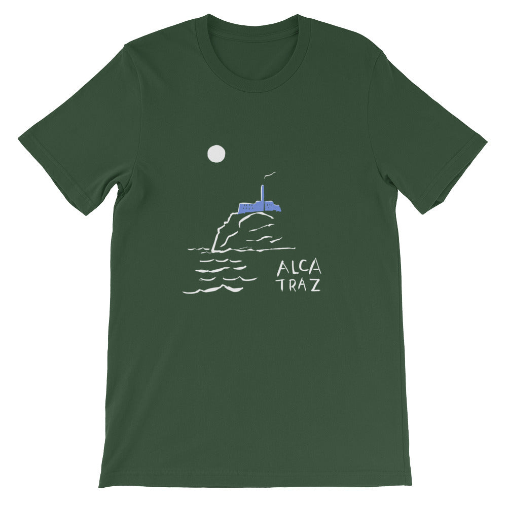 Alcatraz Island Night Tour mens womens t-shirt Carla Miller Art