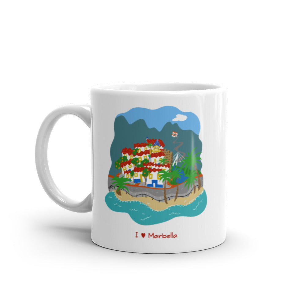 Marbella Spain Costa del Sol Old Town coffee mug