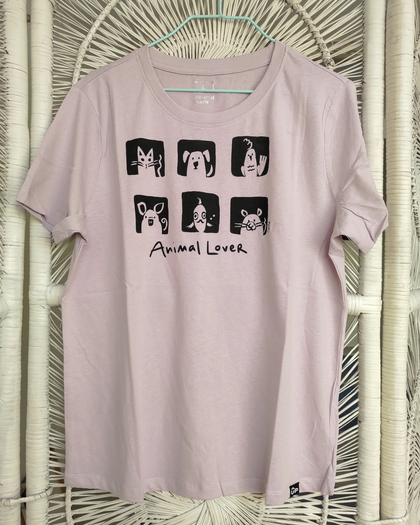 Animal Lover cat dog bird pig fish mouse t-shirt Carla Ventresca Miller Art