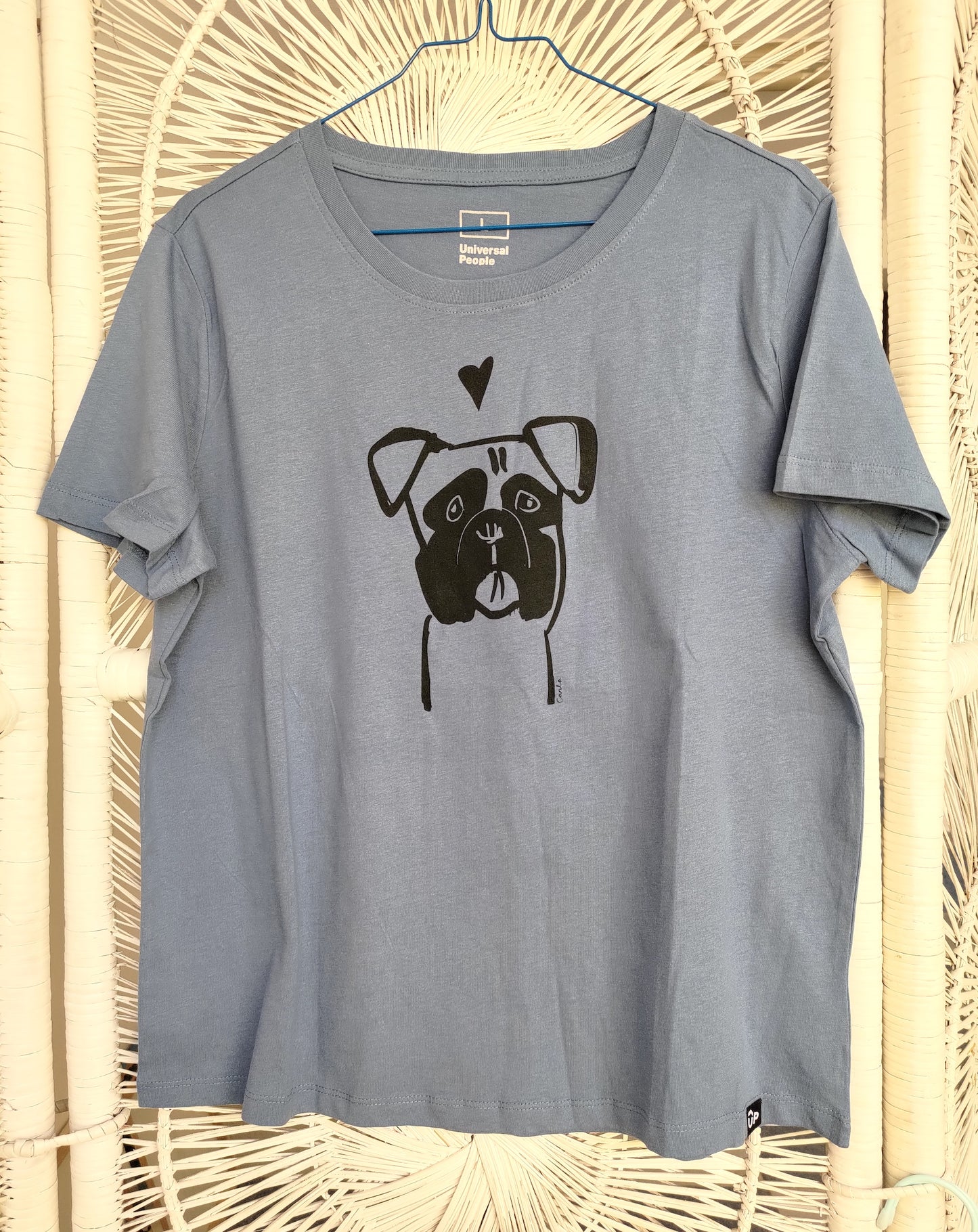 Boxer Mastiff Great Dane puppy dog handmade t-shirt by Carla Ventresca Carla Miller Art