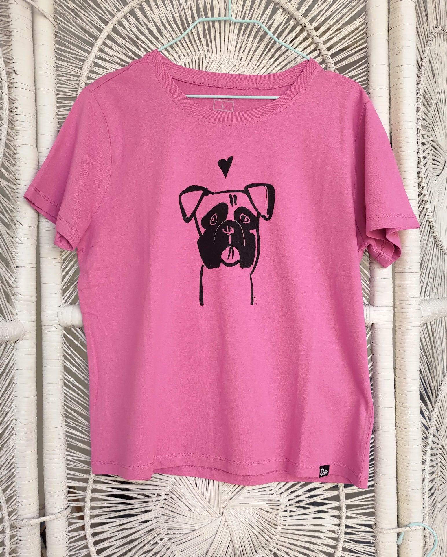 Boxer Mastiff Great Dane puppy dog handmade t-shirt by Carla Ventresca Carla Miller Art