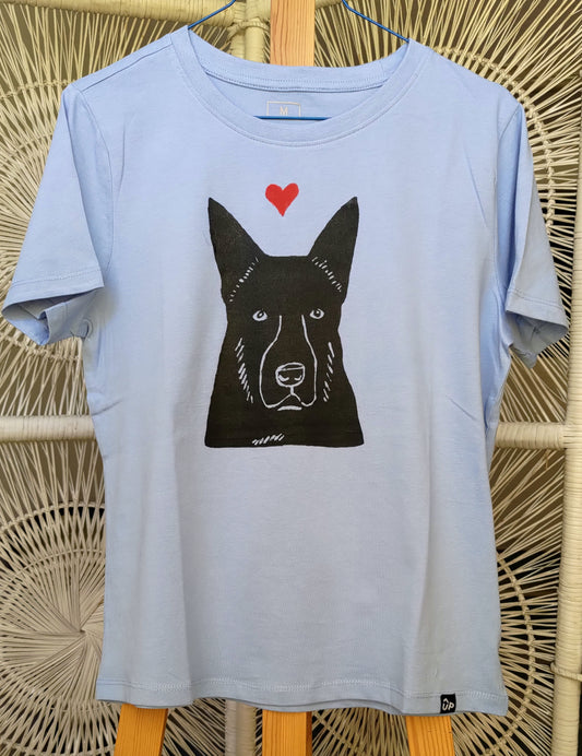 German Shepherd Akita dog t-shirt Carla Ventresca Miller Art Studio Carla Art