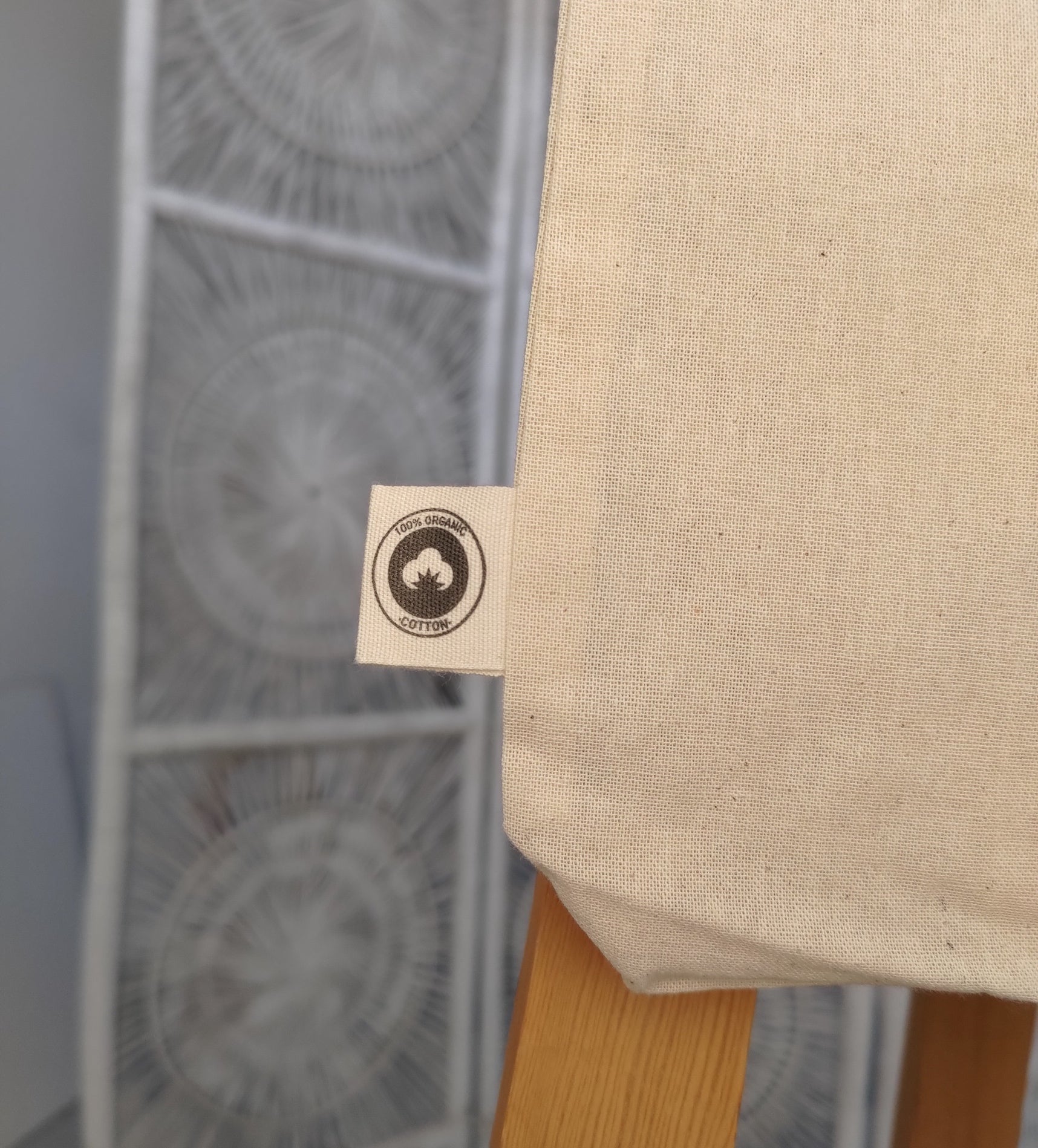 Namooste Cow Meditating handmade organic cotton tote Carla Ventresca