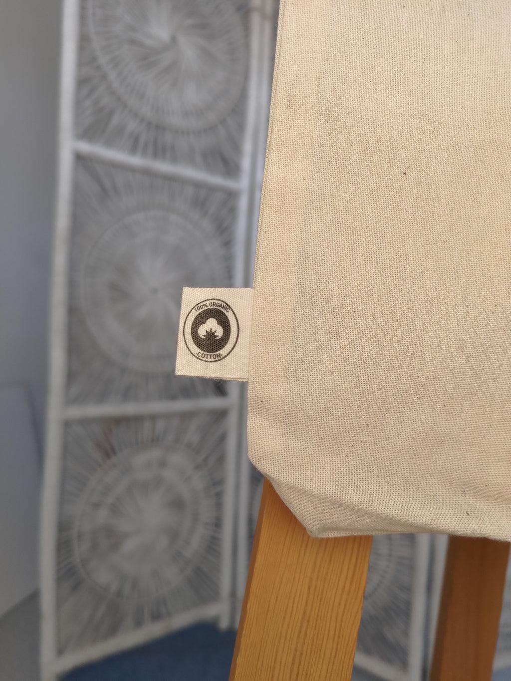 Yoga Wine Pose handmade gift organic tote bag Carla Ventresca