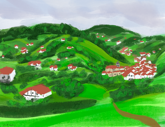 Hills of Pais Vasco - Giclée Archival Print