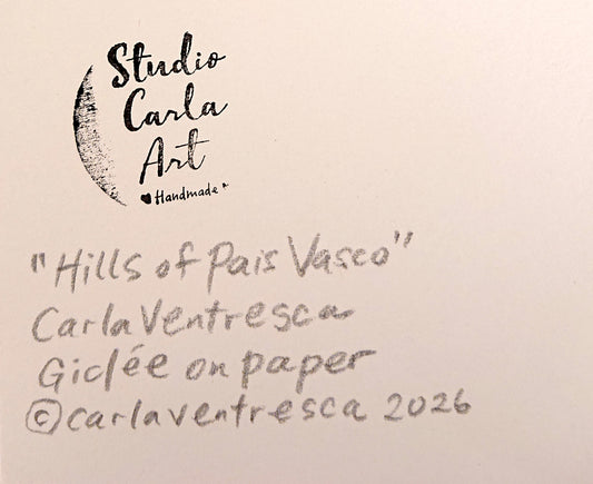 Hills of Pais Vasco - Giclée Archival Print