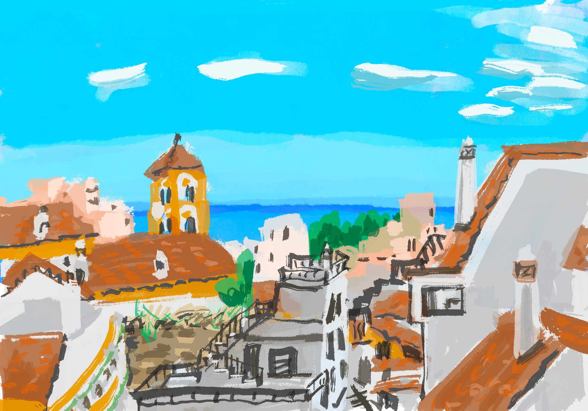 Marbella Terraza - Giclée Archival Print