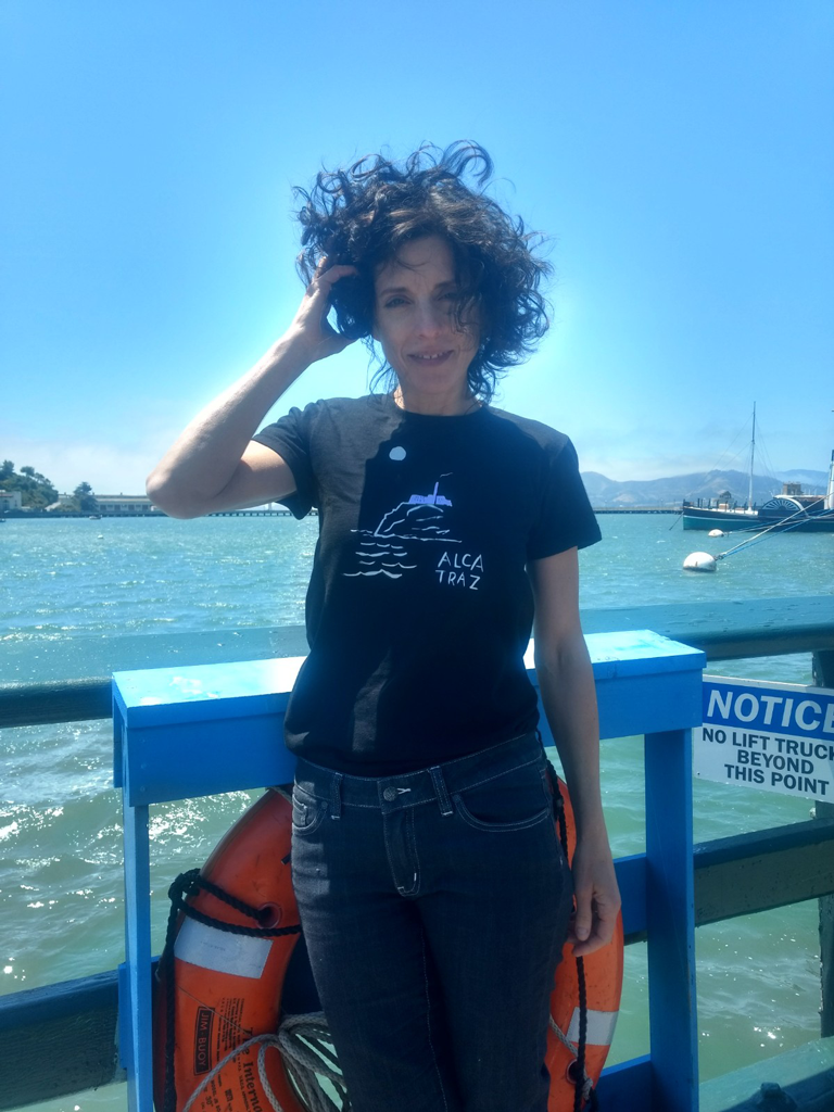 Alcatraz night tour t-shirt Carla Miller Art