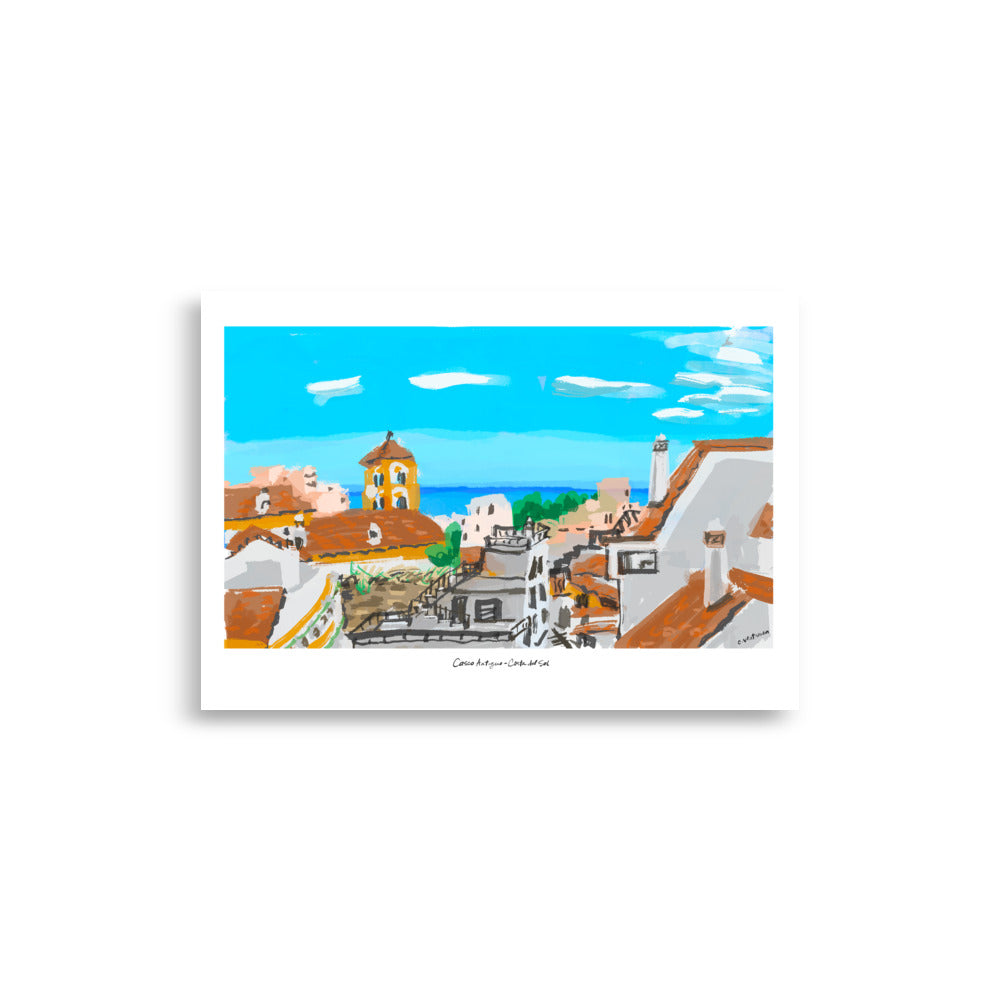 Marbella Spain Old Town Costa Del Sol View from the Terraza