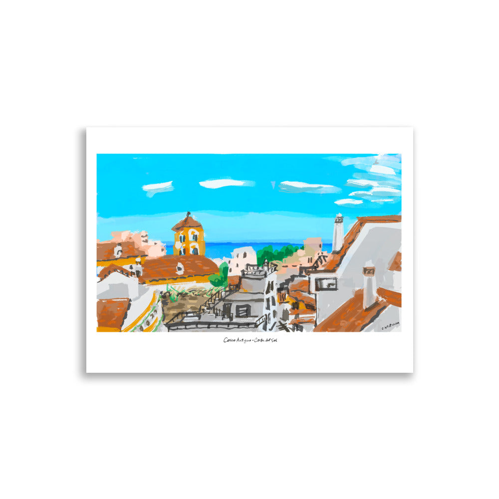 Marbella Spain Old Town Costa Del Sol View from the Terraza