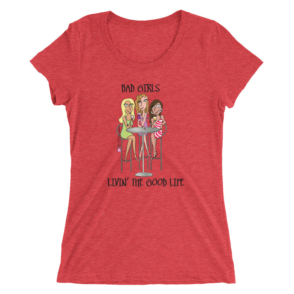 Bad Girls Good Life Happy Hour Women's Triblend T-shirt