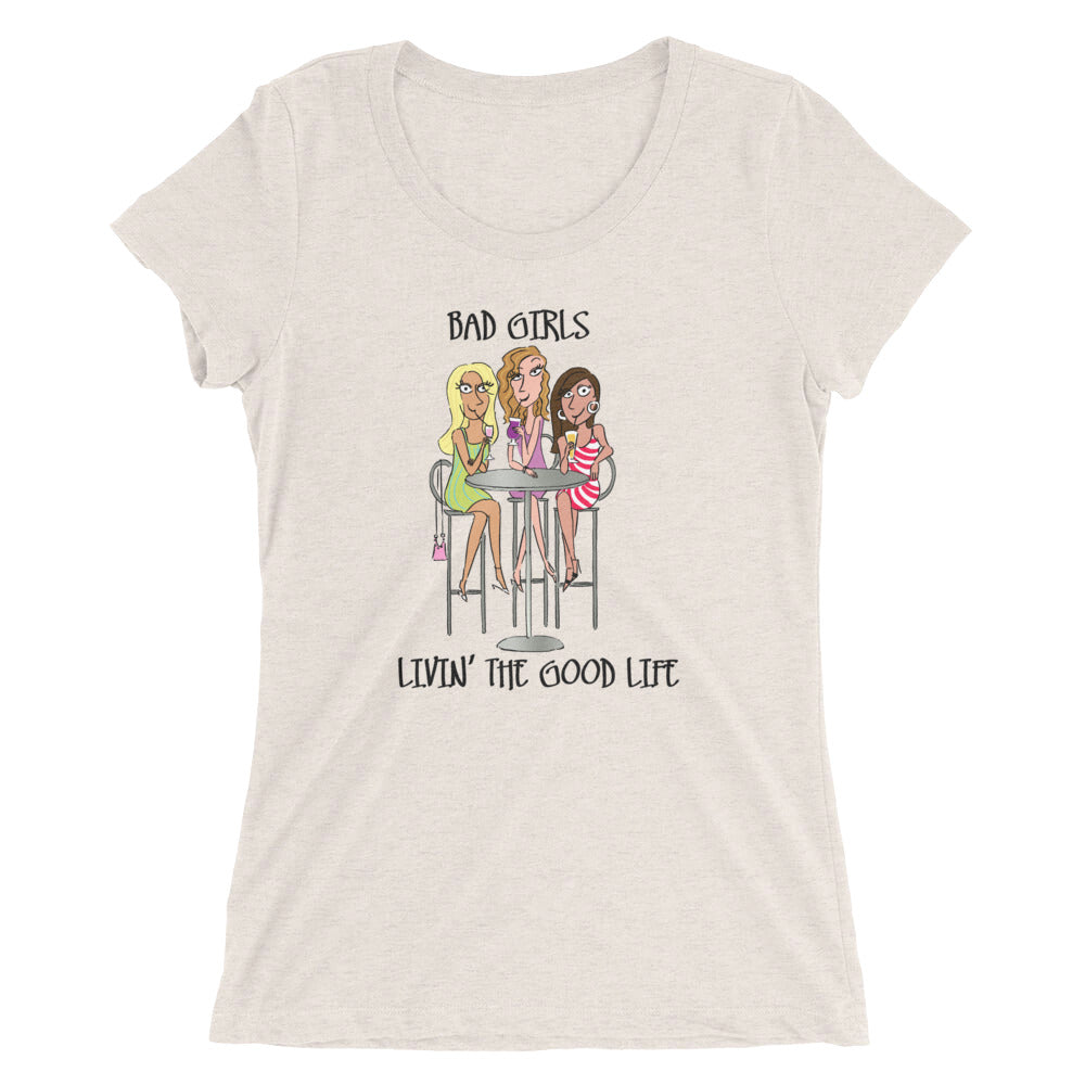 Bad Girls Good Life Happy Hour Women's Triblend T-shirt