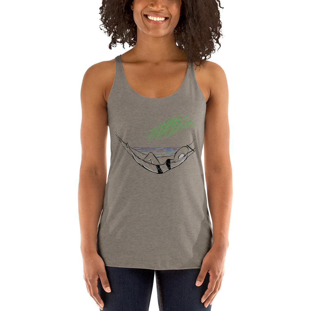 Beachside Women's Key West Customizable Coastal Triblend Racerback Tank