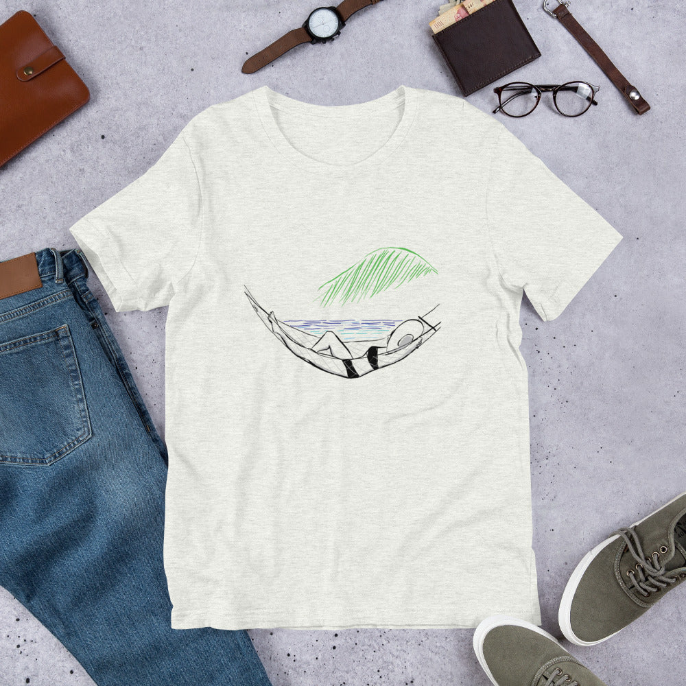 Beachside Hammock in Paradise Customizable Sanibel Island Coastal T-Shirt