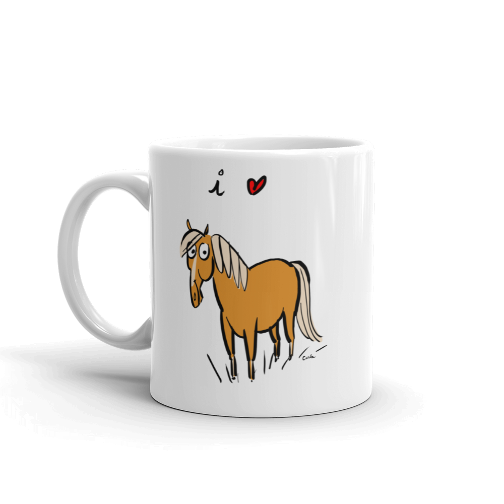 I Love Horses Coffee Mug