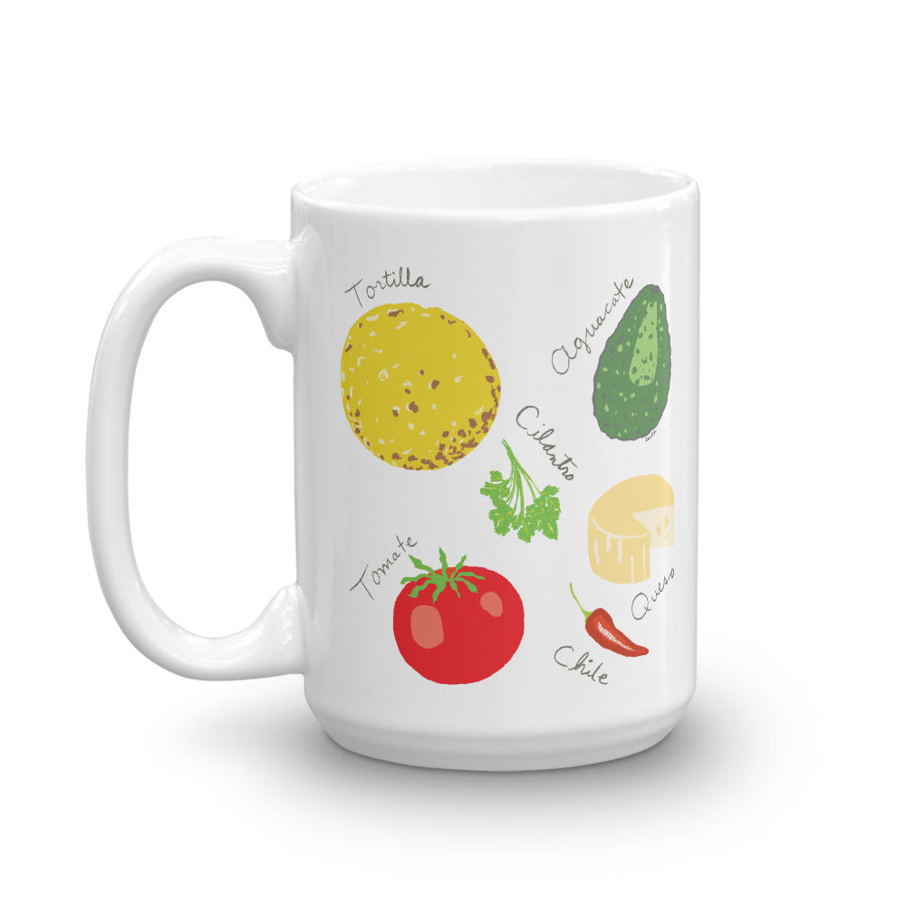 Mexican Ingredients Coffee Mug