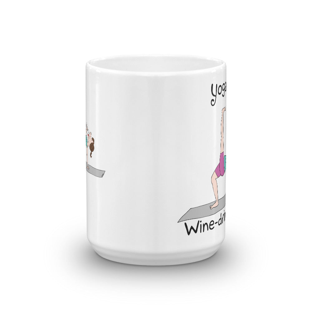 Yoga 101 Wine Drinking Pose Mug