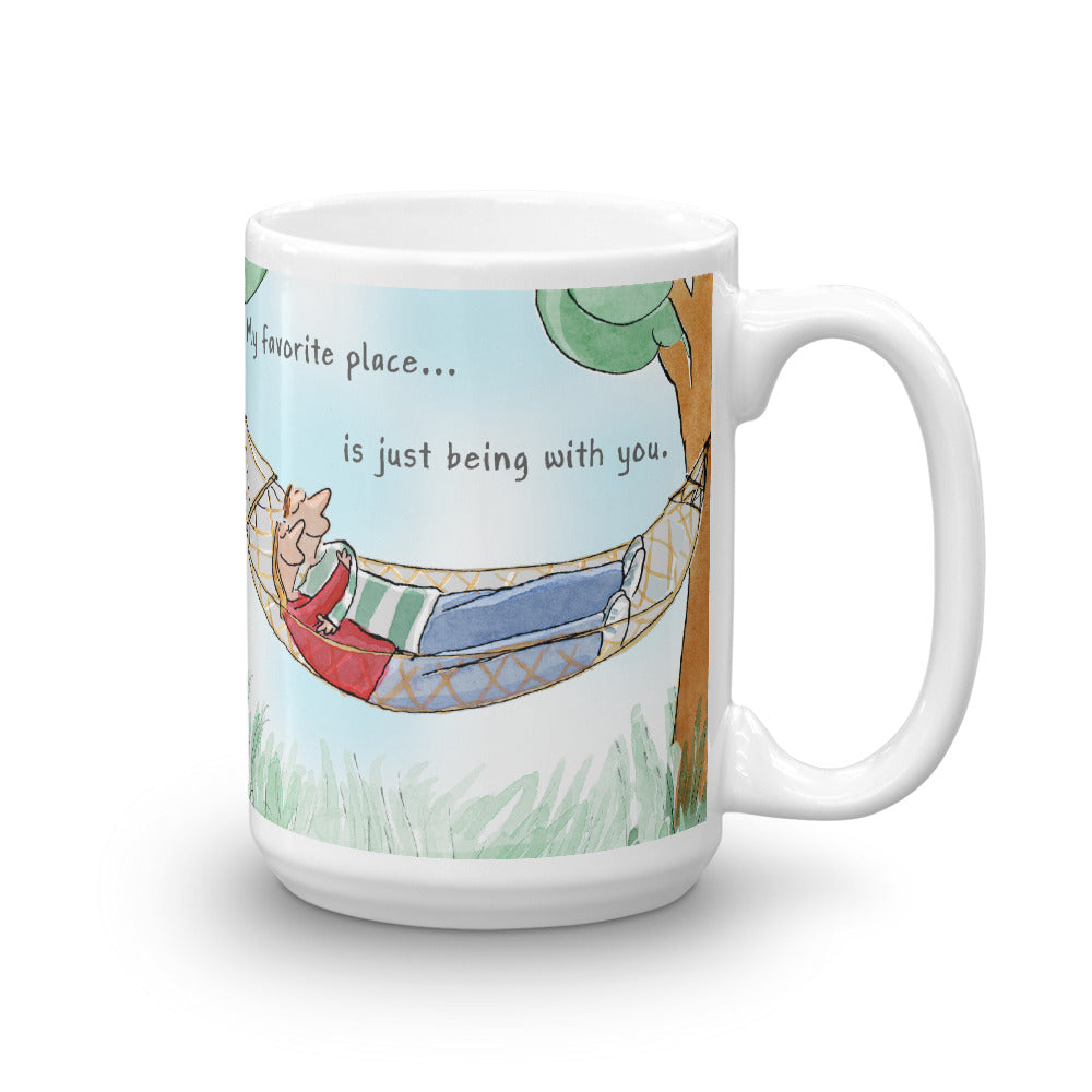 My Favorite Place is with You Valentine's Coffee Mug