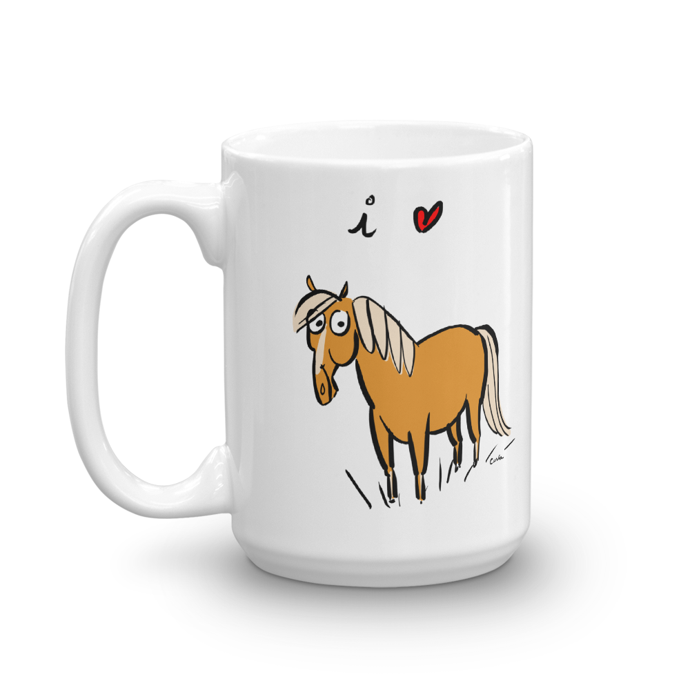 I Love Horses Coffee Mug