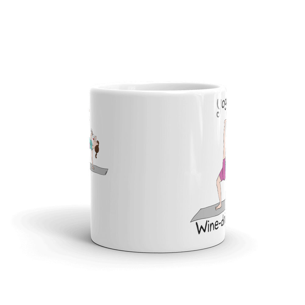 Yoga 101 Wine Drinking Pose Mug