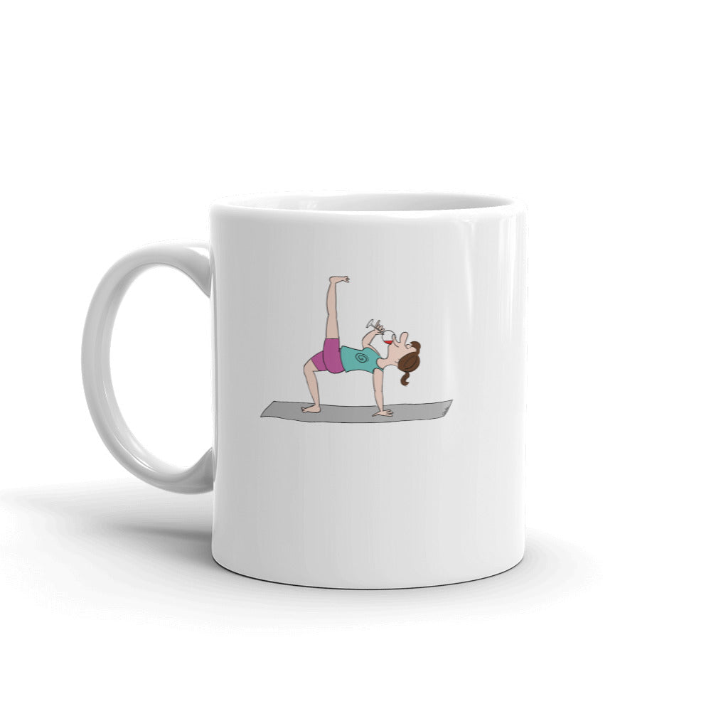 Yoga 101 Wine Drinking Pose Mug