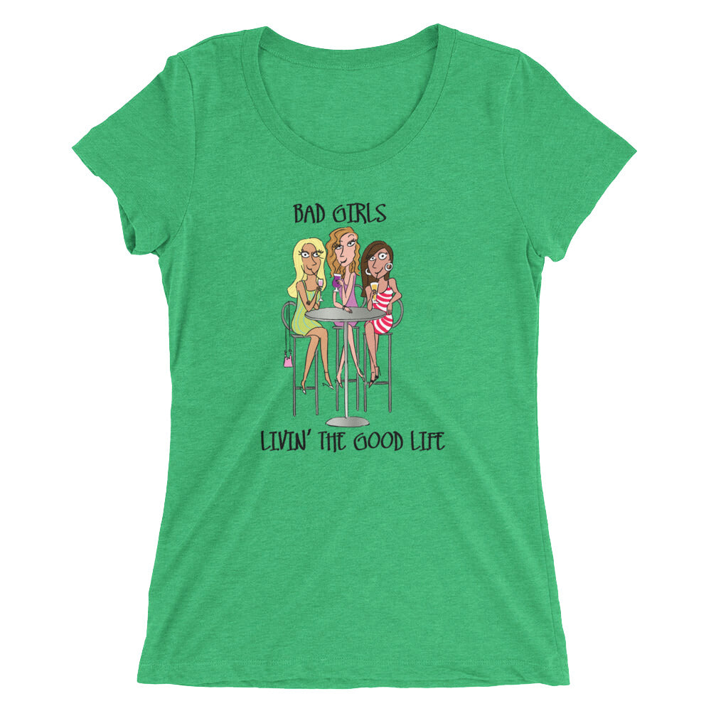 Bad Girls Good Life Happy Hour Women's Triblend T-shirt