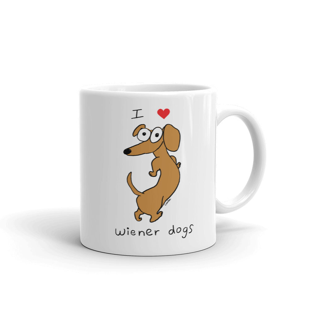 I Love Wiener Dogs Coffee Mug