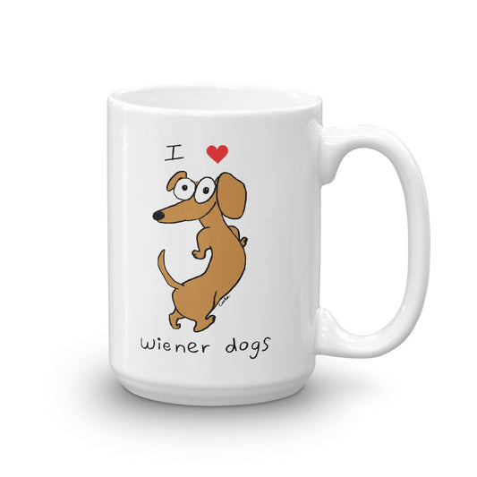 I Love Wiener Dogs Coffee Mug