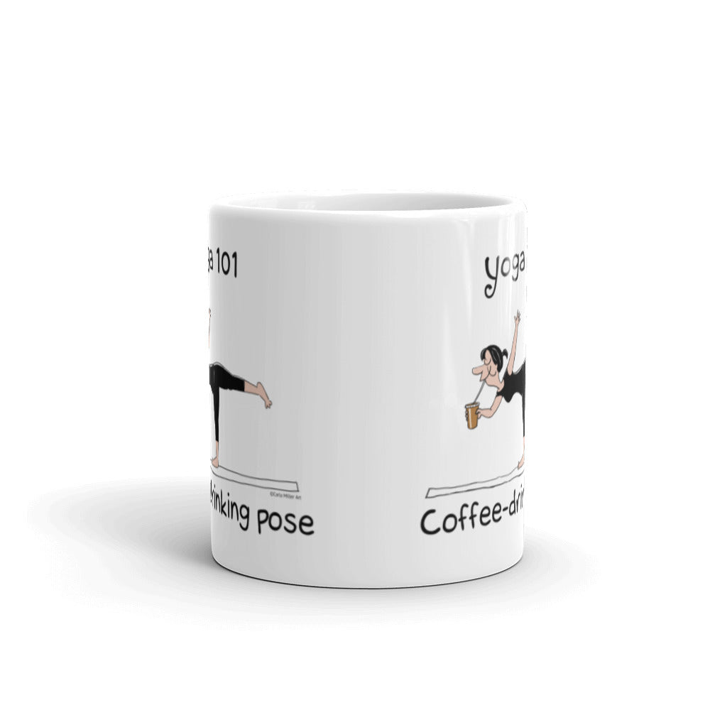 Yoga 101 Coffee Drinking Pose coffee mug