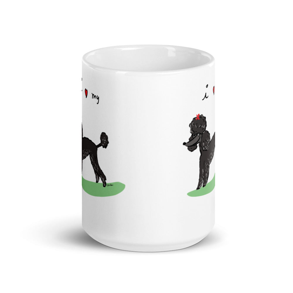 I heart Standard Poodles coffee mug