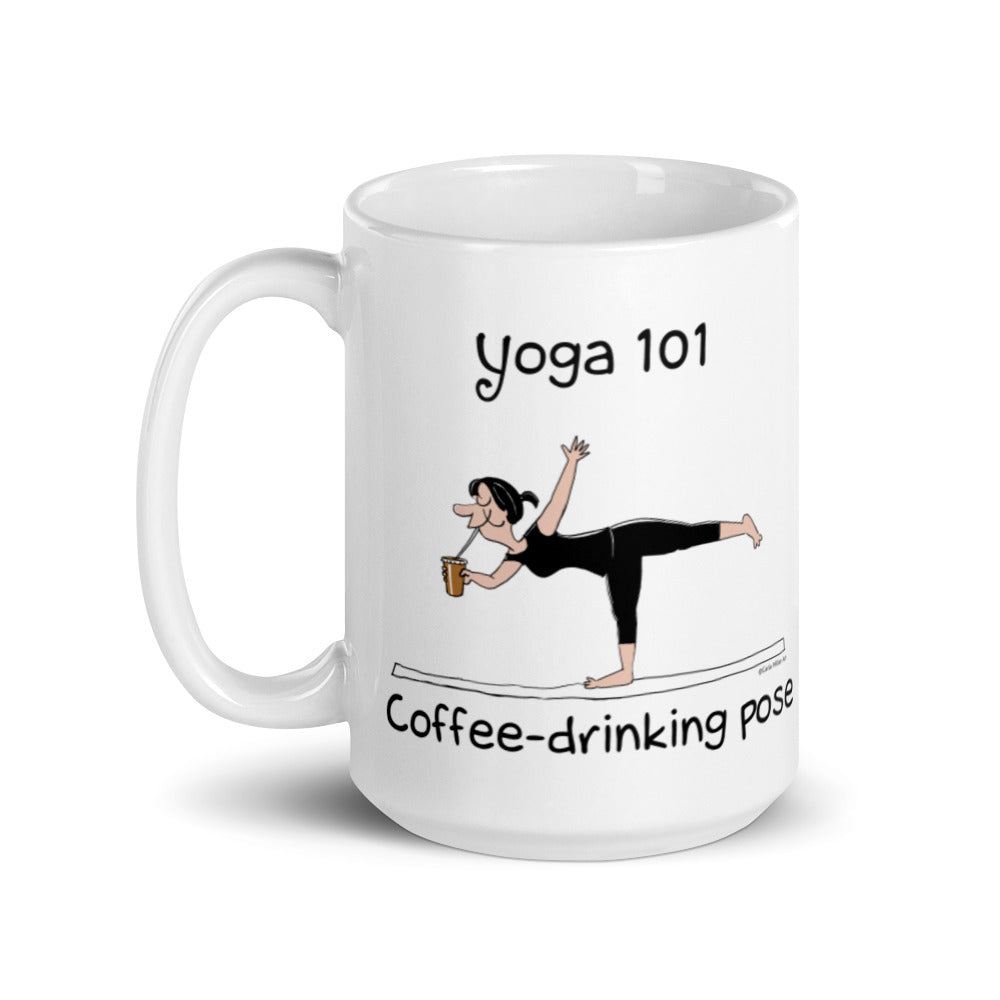 Yoga 101 Coffee Drinking Pose coffee mug