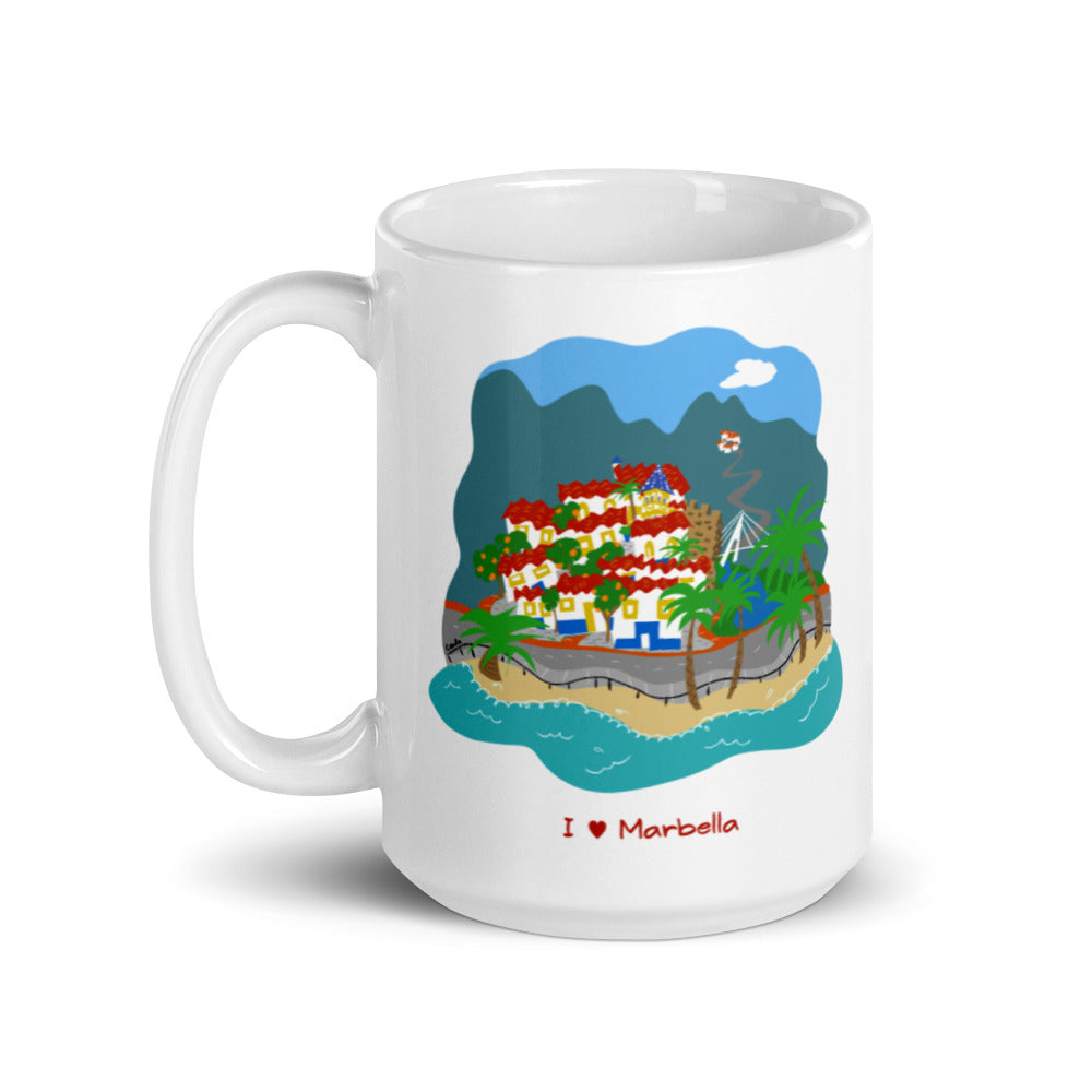 Marbella Costa del Sol Old Town coffee mug