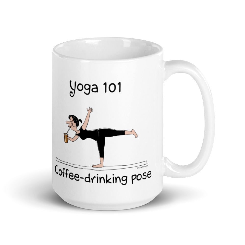 Yoga 101 Coffee Drinking Pose coffee mug